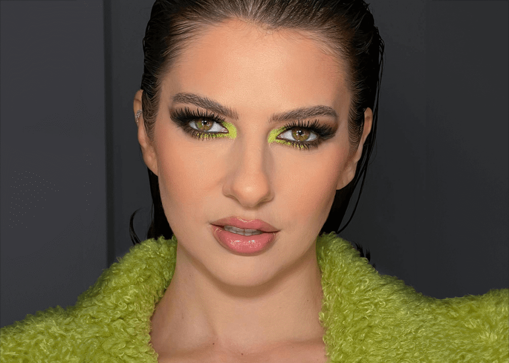 Neon Green Eyeshadow Inner Eye
