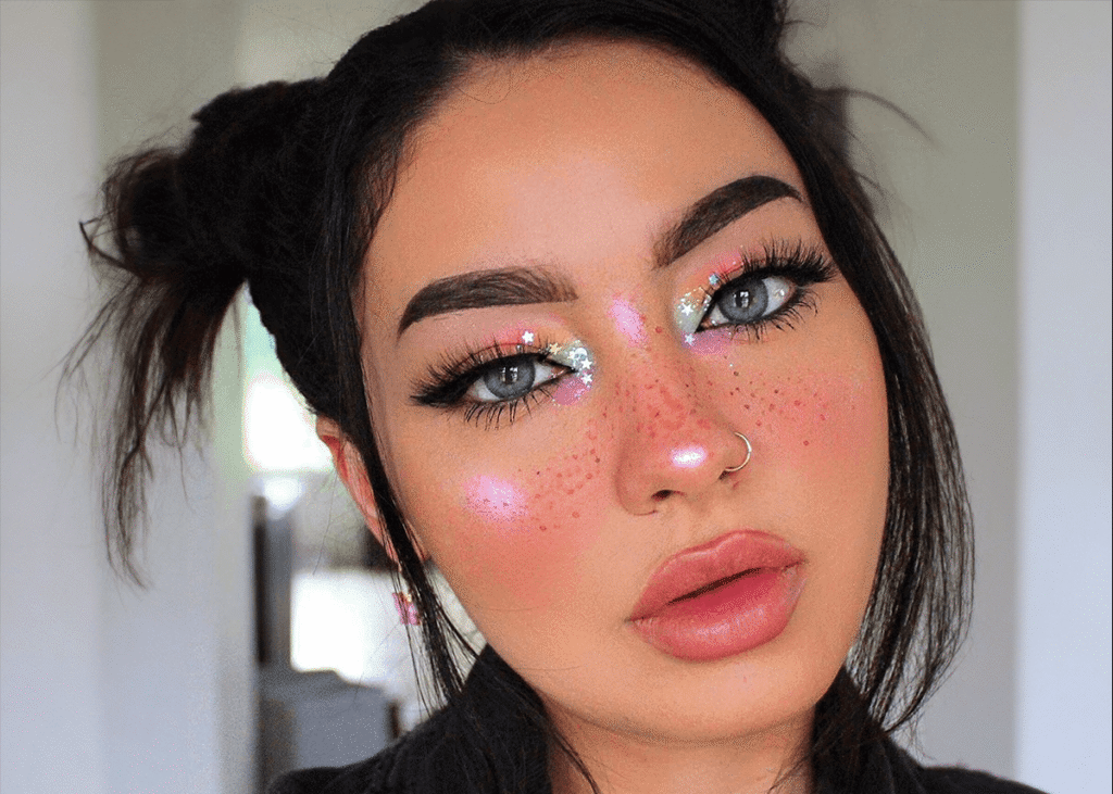 Maryliascott holographic colorful confetti glitter makeup