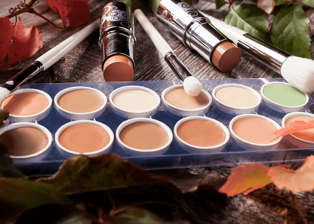 Professional cosmetic makeup products for concealing
