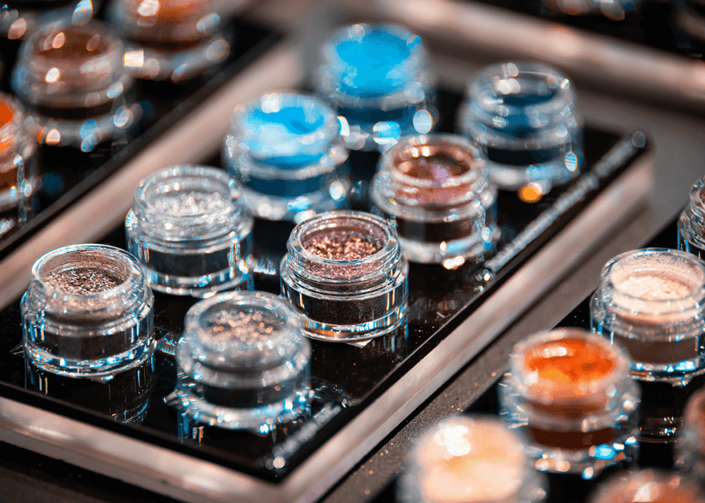 Variety of potted loose glitter