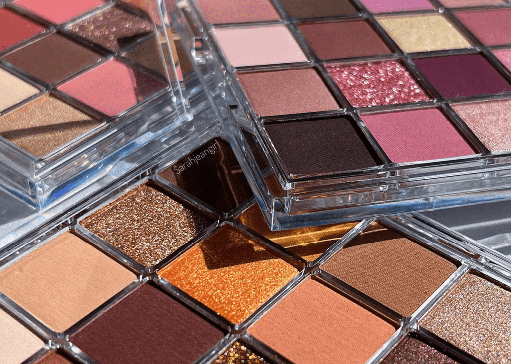 Various glitter Eyeshadow Palettes and Makeup