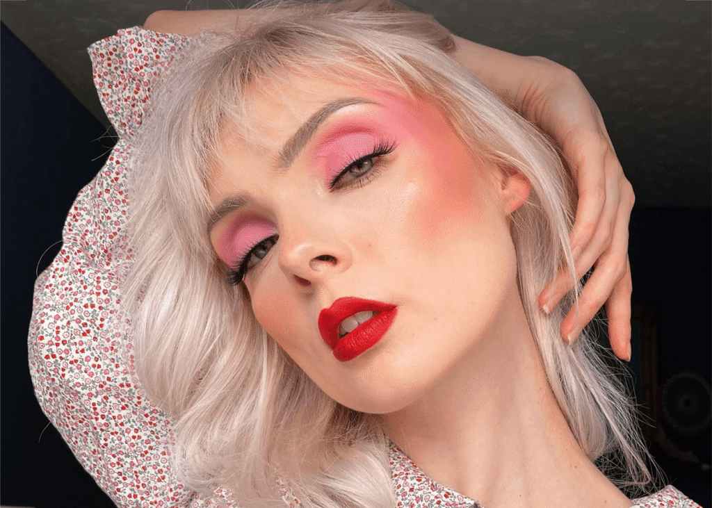 Lavender haze perseona with pink shade eyeshadow