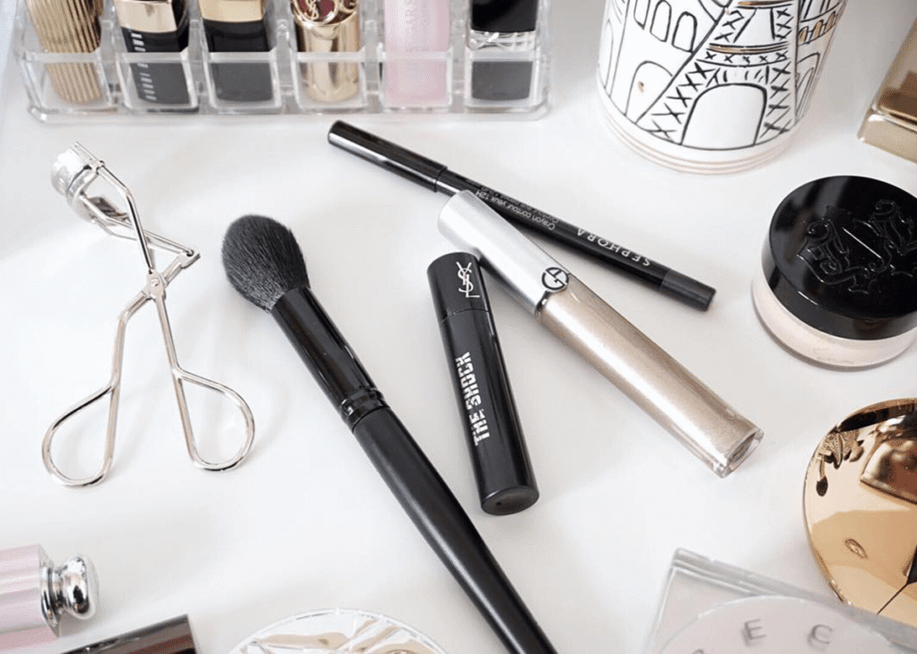 top cat eyeliner products on table