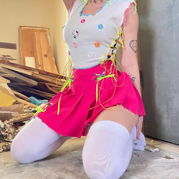 Kawaii style with colorful outfit
